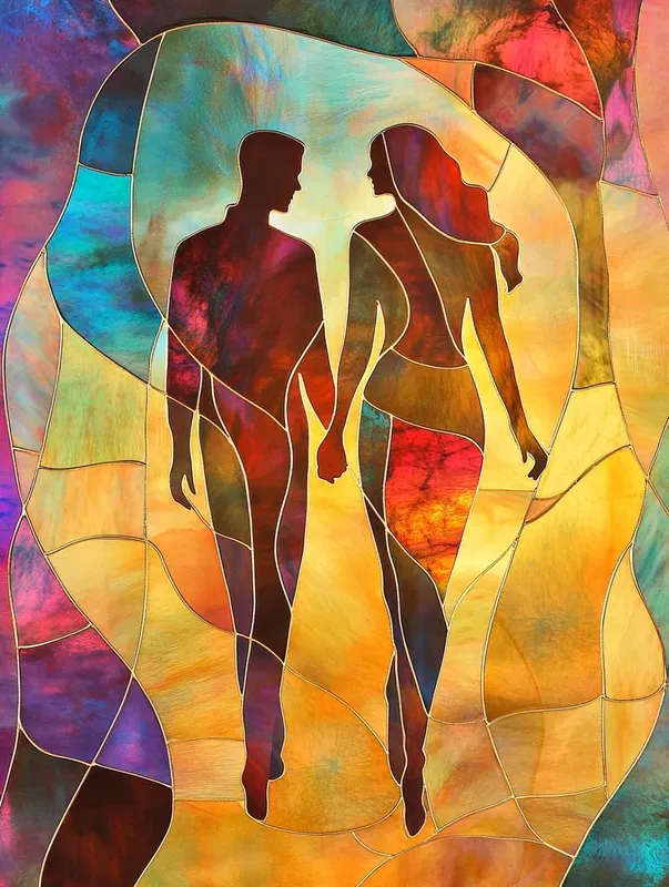 Radiant Glass Art With Different Motifs