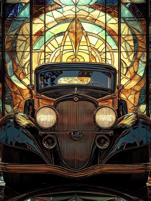 Radiant Glass Art With Different Motifs
