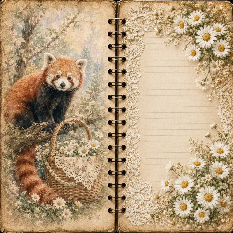 Vintage Shabby Chic Scrapbook Journals