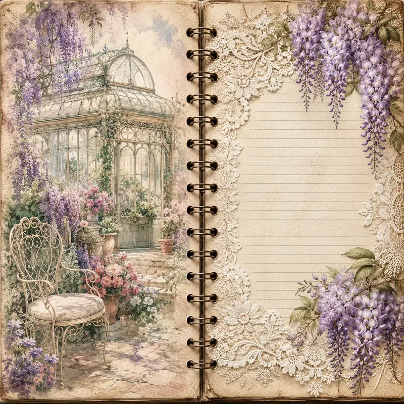 Vintage Shabby Chic Scrapbook Journals