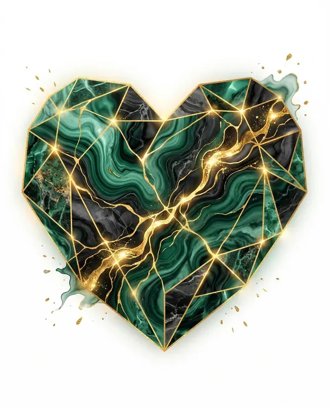 Opulent Kintsugi Gold Marble Art