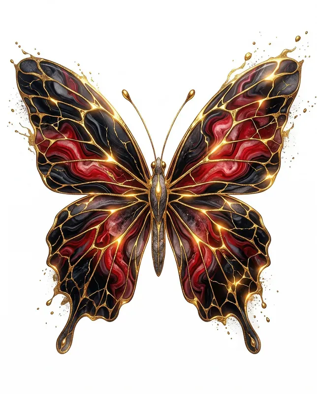 Opulent Kintsugi Gold Marble Art