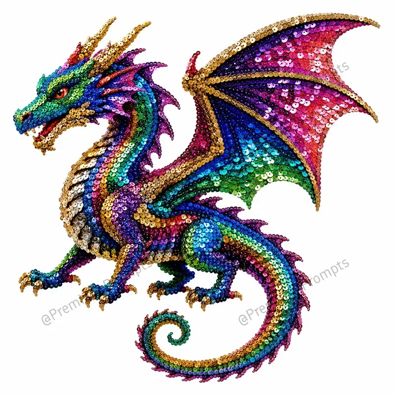 Realistic Multicolored Sequins Cliparts