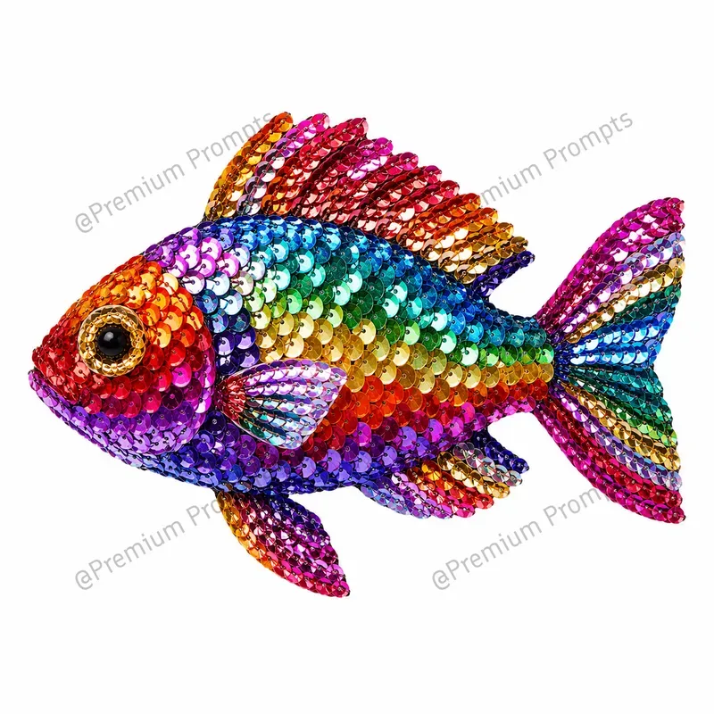 Realistic Multicolored Sequins Cliparts