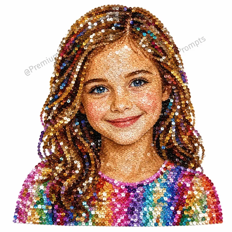 Realistic Multicolored Sequins Cliparts