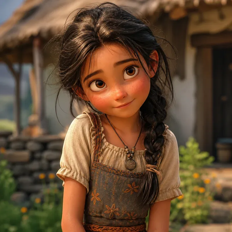 Diverse Cute Girl 3D Characters