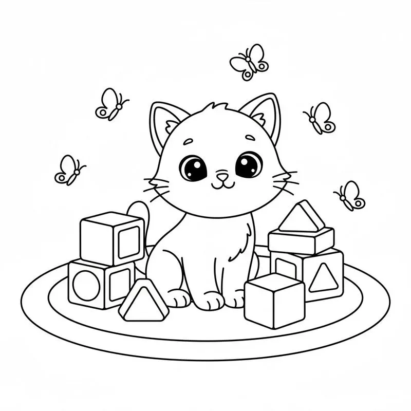 Toddlerfriendly Black White Coloring