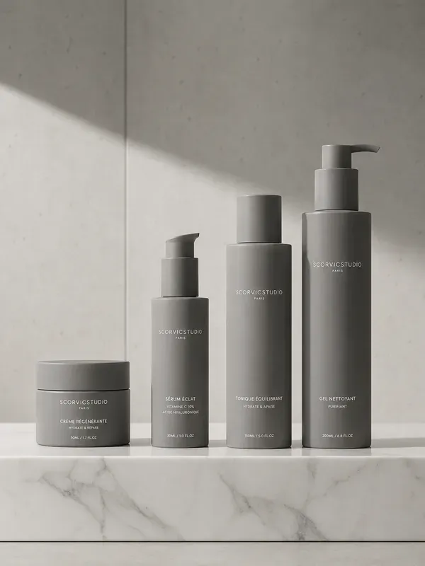 Minimalist Skincare Packaging Mockups