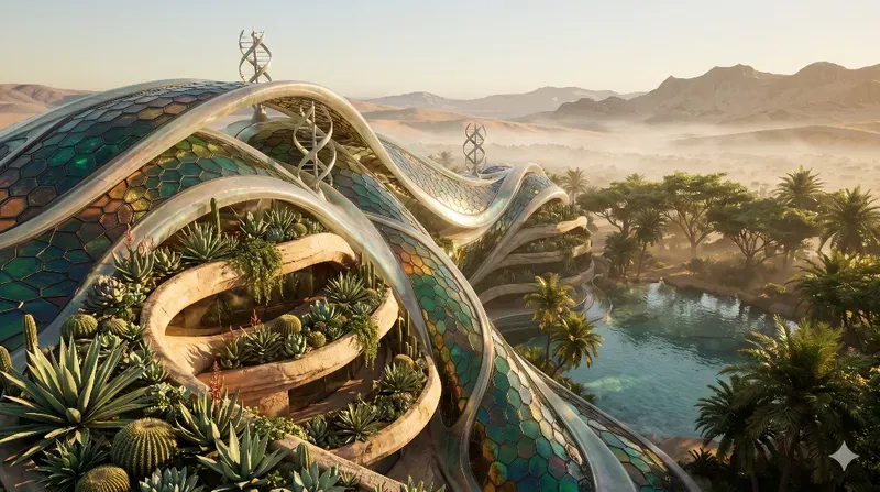 Bio Organic Solarpunk Concept Art