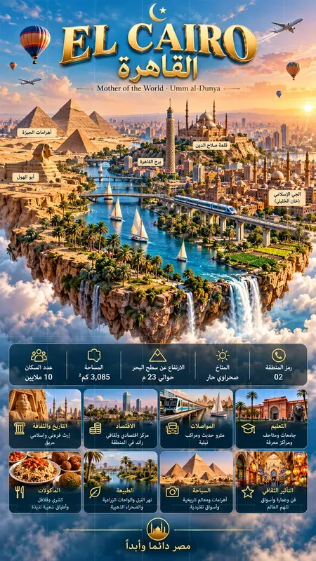 Floating Island City Map Infographics