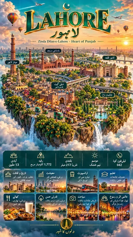 Floating Island City Map Infographics