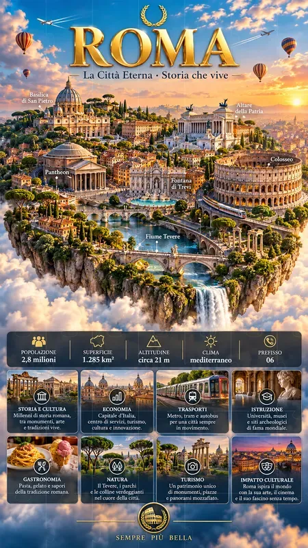 Floating Island City Map Infographics