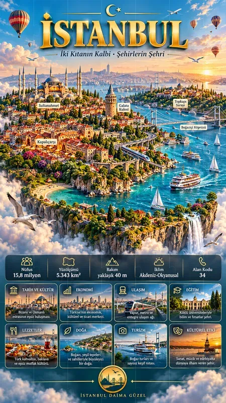 Floating Island City Map Infographics