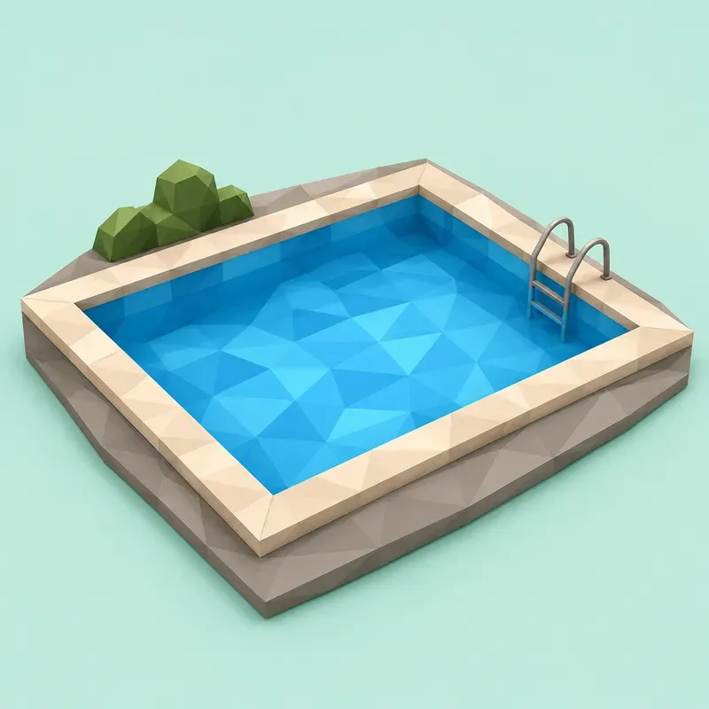 Log Cabin Low Poly 3D Renders