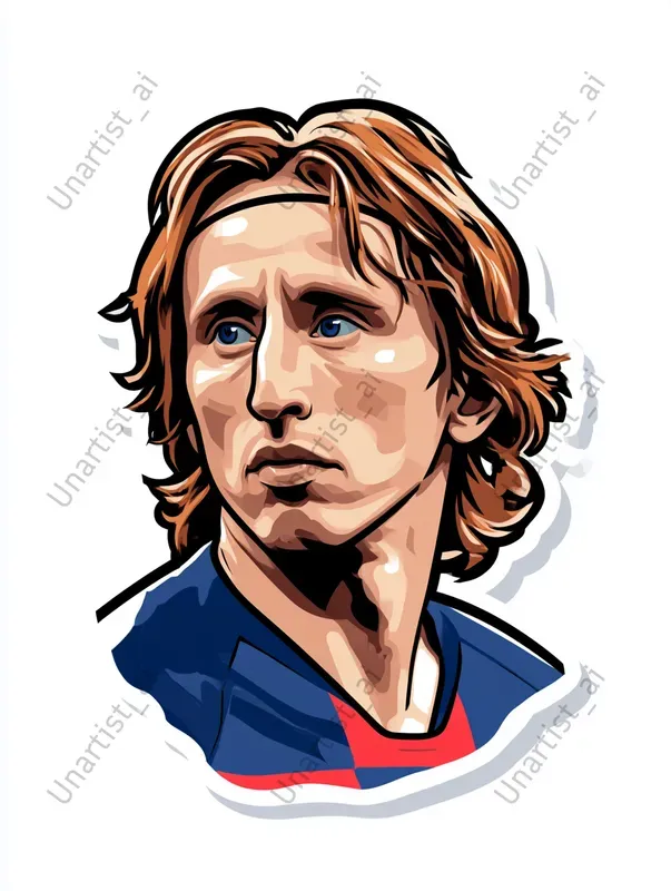 Bold Sticker Art Football Players