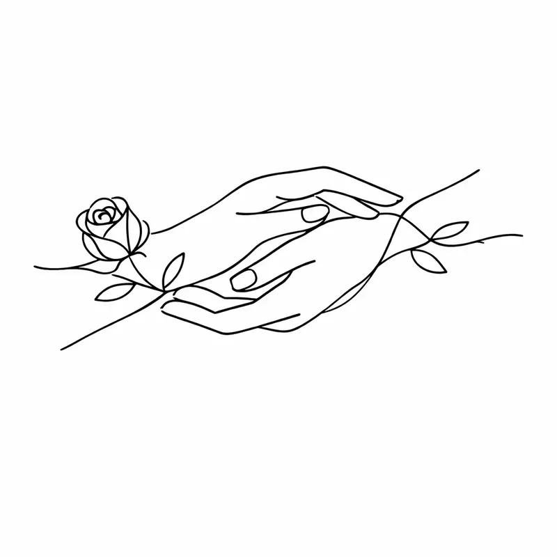 Minimalist Line Art Tattoos