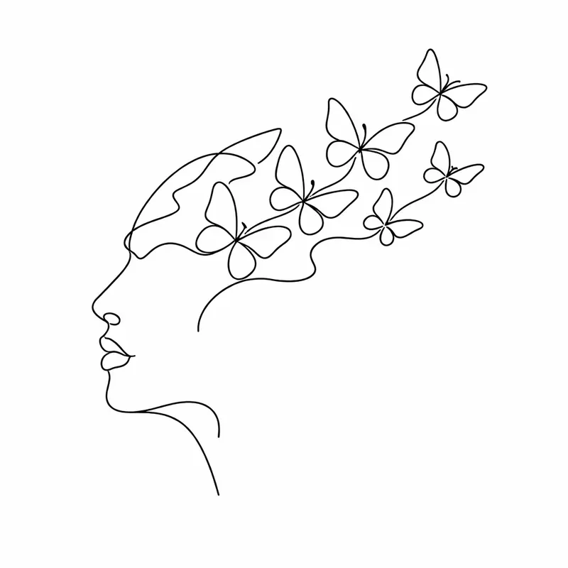 Minimalist Line Art Tattoos