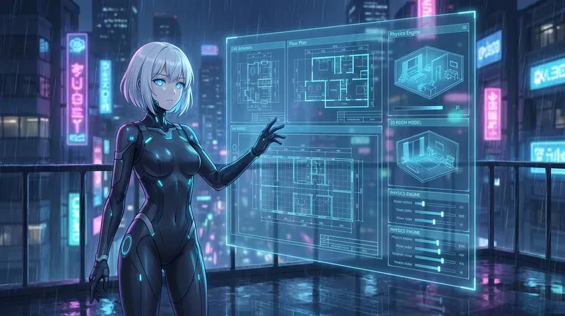 Anime Holographic Ui Screens