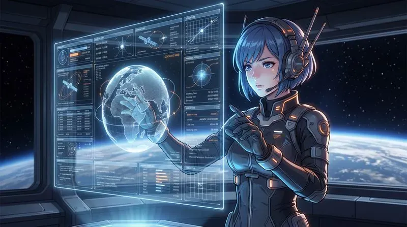 Anime Holographic Ui Screens