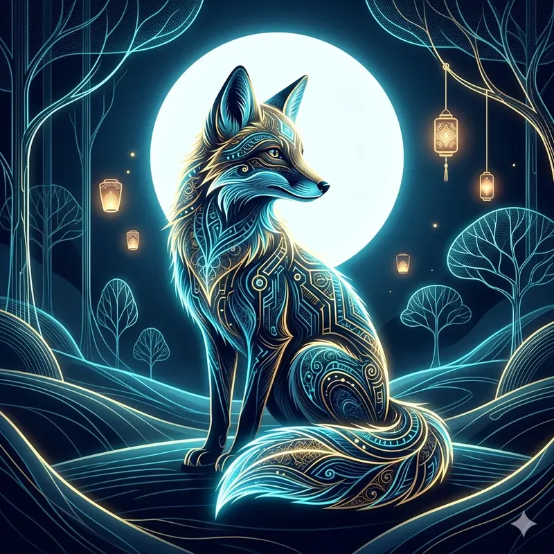 Luminous Cyberfolk Art Templates