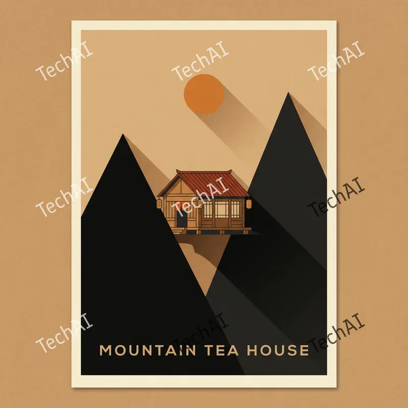 Minimalist Asian Architecture Art