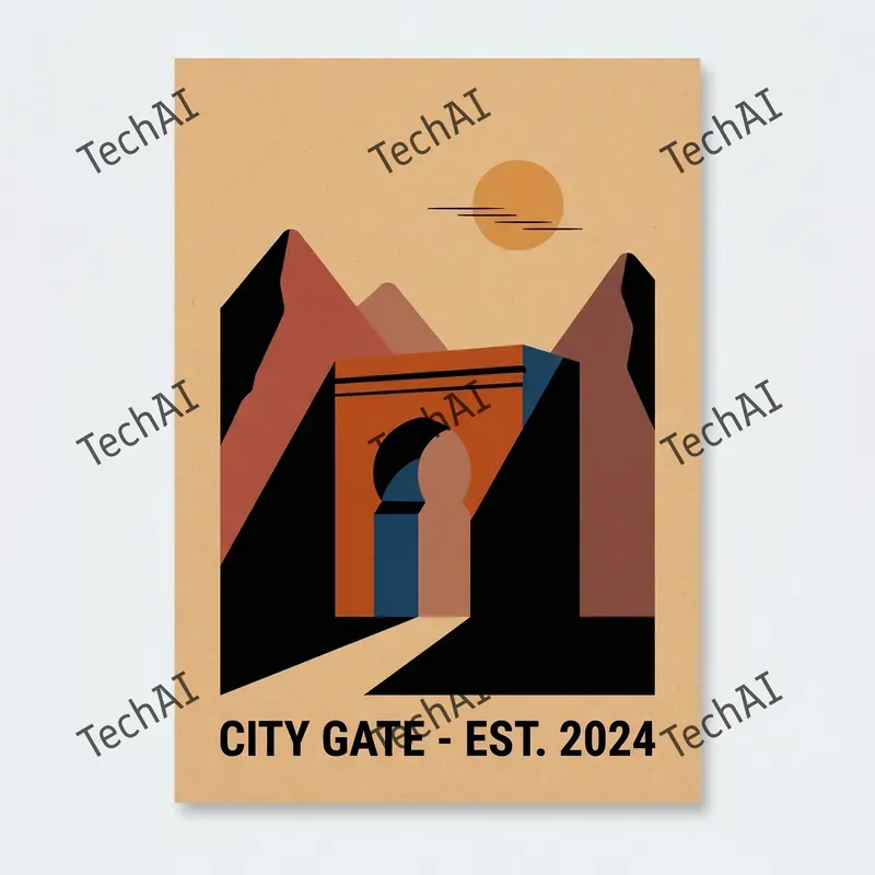 Minimalist Asian Architecture Art