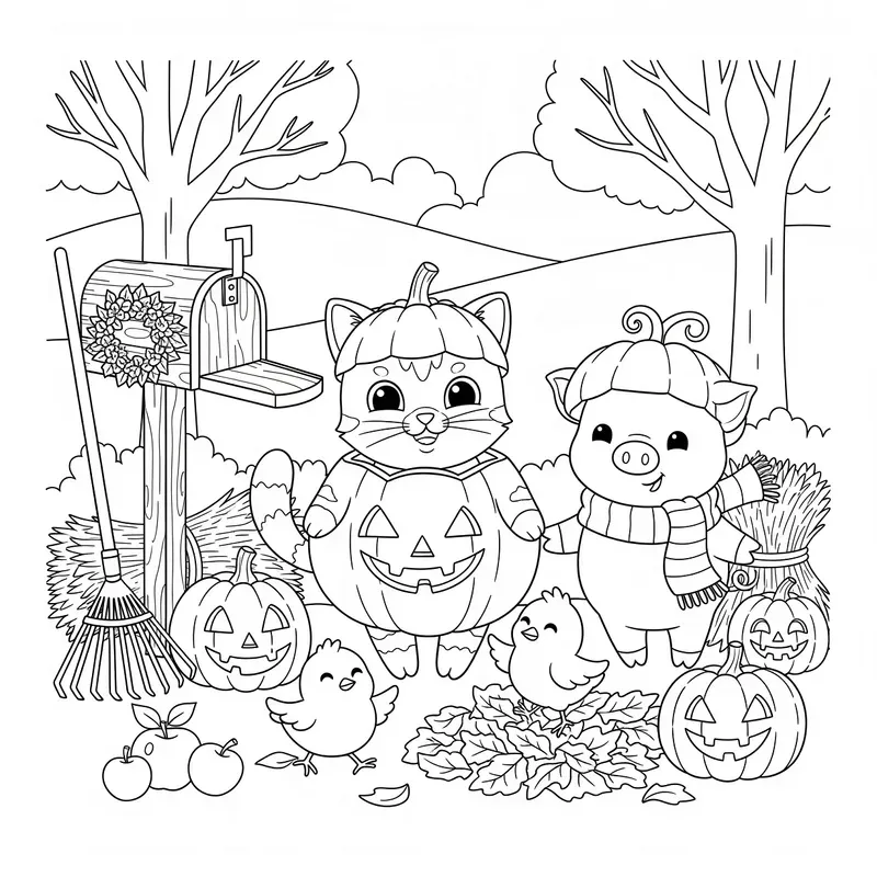 Pumpkins Paws Barnyard Pals