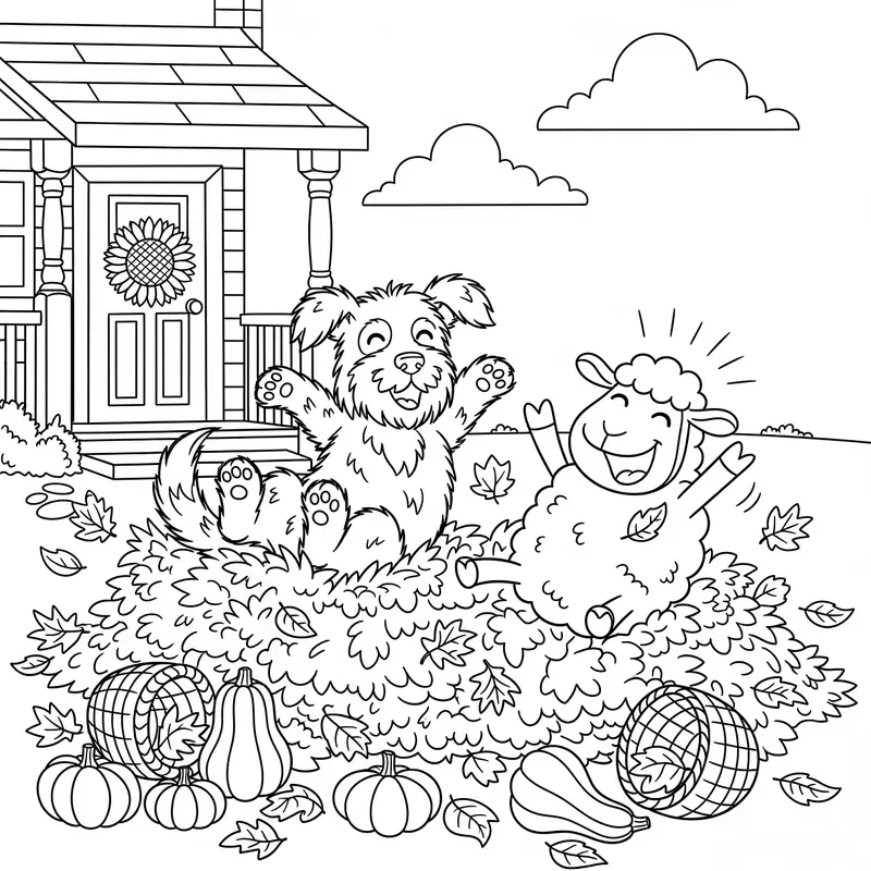 Pumpkins Paws Barnyard Pals