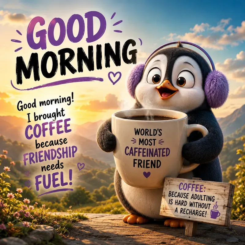 Funny Morning Coffee Greetings
