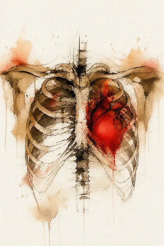 Raw Ink Watercolor Poetic Rawness