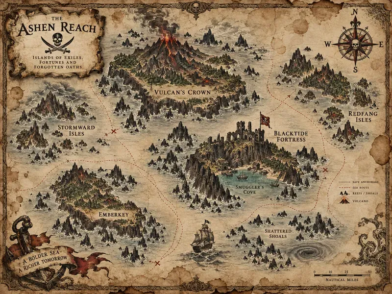 Ancient Pirate Archipelago Maps