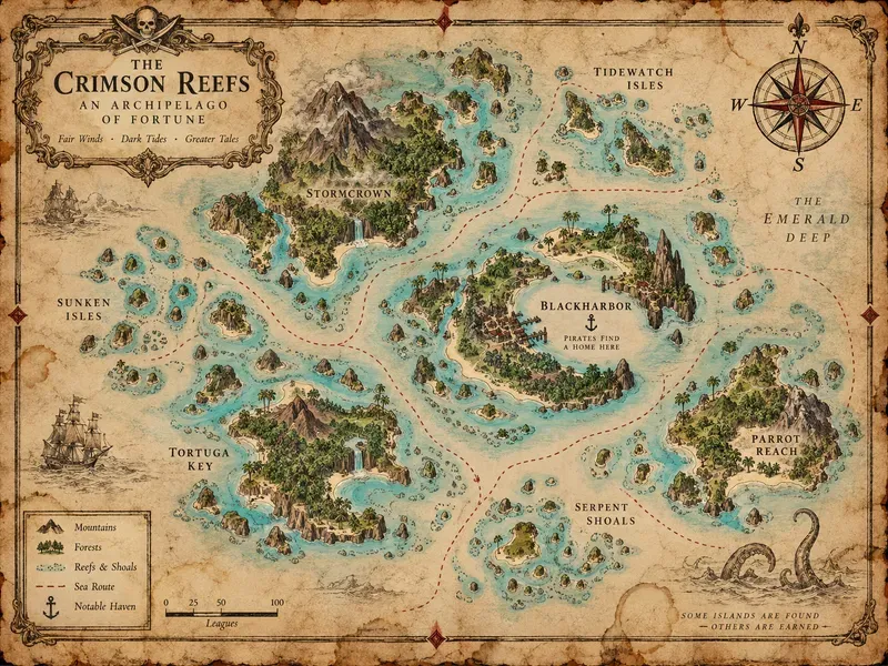 Ancient Pirate Archipelago Maps