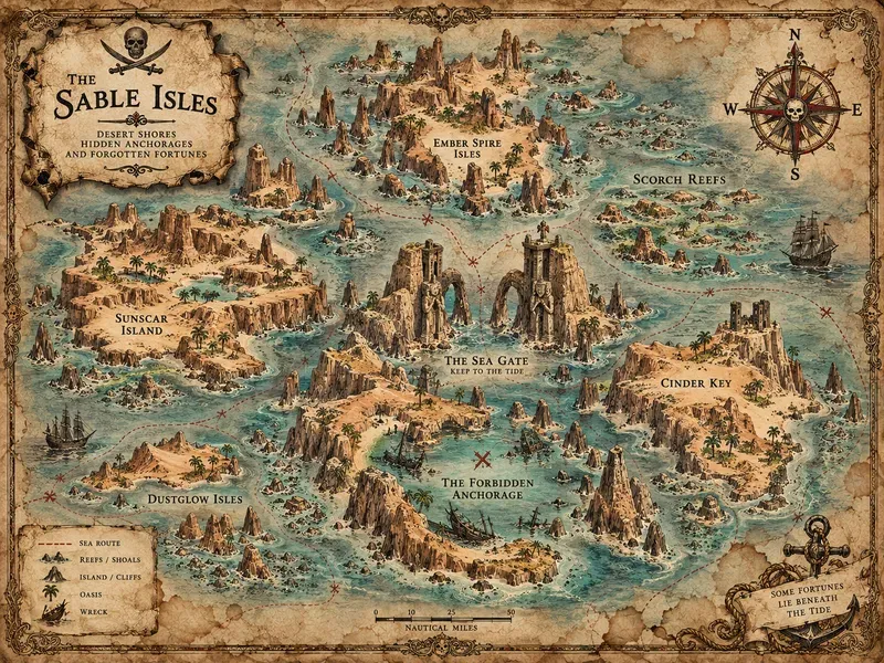 Ancient Pirate Archipelago Maps