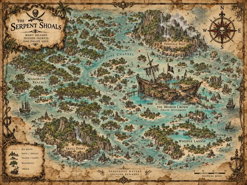 Ancient Pirate Archipelago Maps