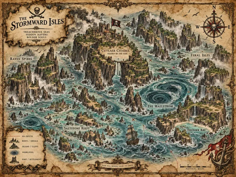 Ancient Pirate Archipelago Maps