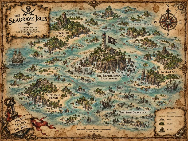 Ancient Pirate Archipelago Maps
