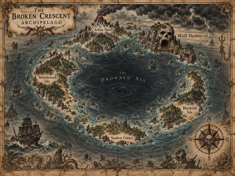 Ancient Pirate Archipelago Maps