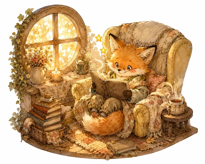 Whimsical Watercolor Tale Animal Readings