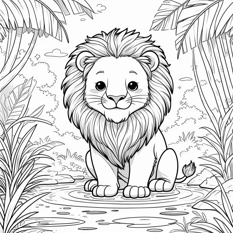 Coloring Book Style Designs