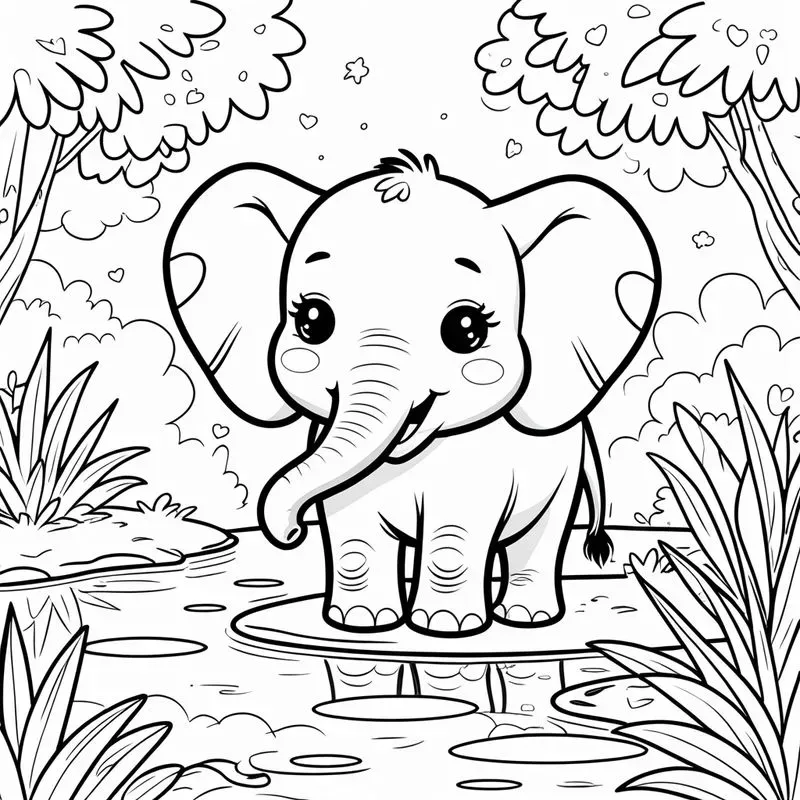 Coloring Book Style Designs