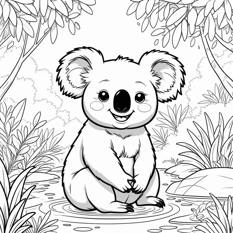 Coloring Book Style Designs