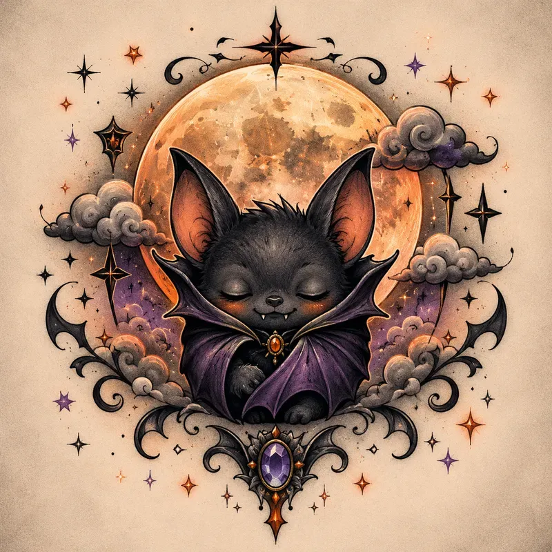 Cute Spooky Tattoo Flashes