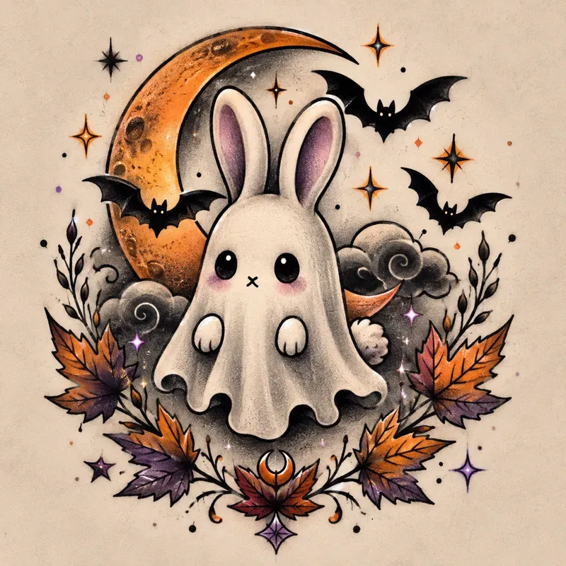 Cute Spooky Tattoo Flashes
