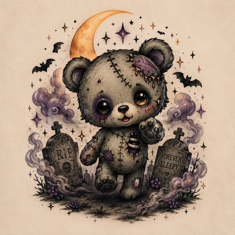 Cute Spooky Tattoo Flashes
