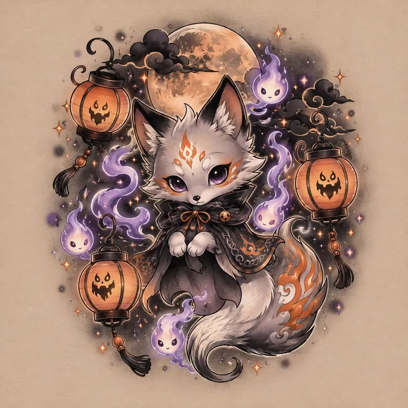 Cute Spooky Tattoo Flashes