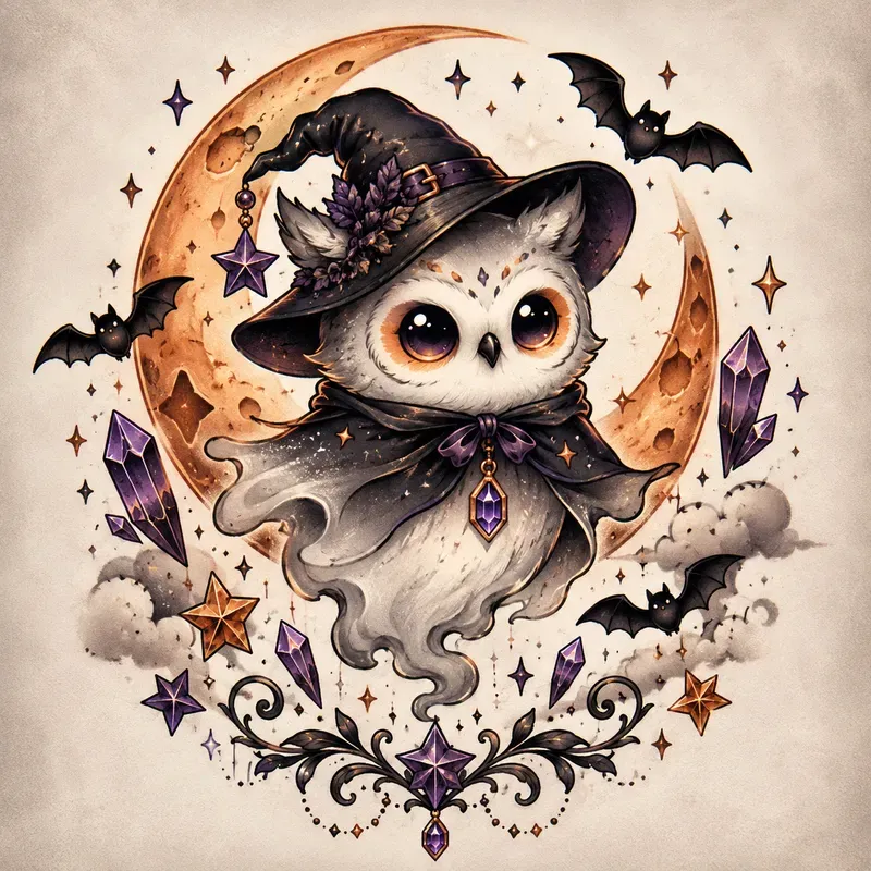 Cute Spooky Tattoo Flashes
