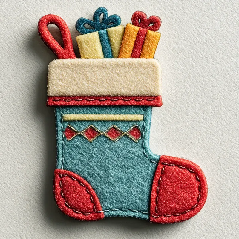 Whimsical Felt Applique Stickers