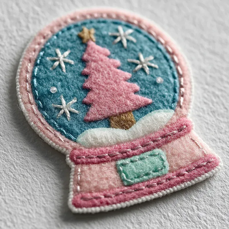 Whimsical Felt Applique Stickers