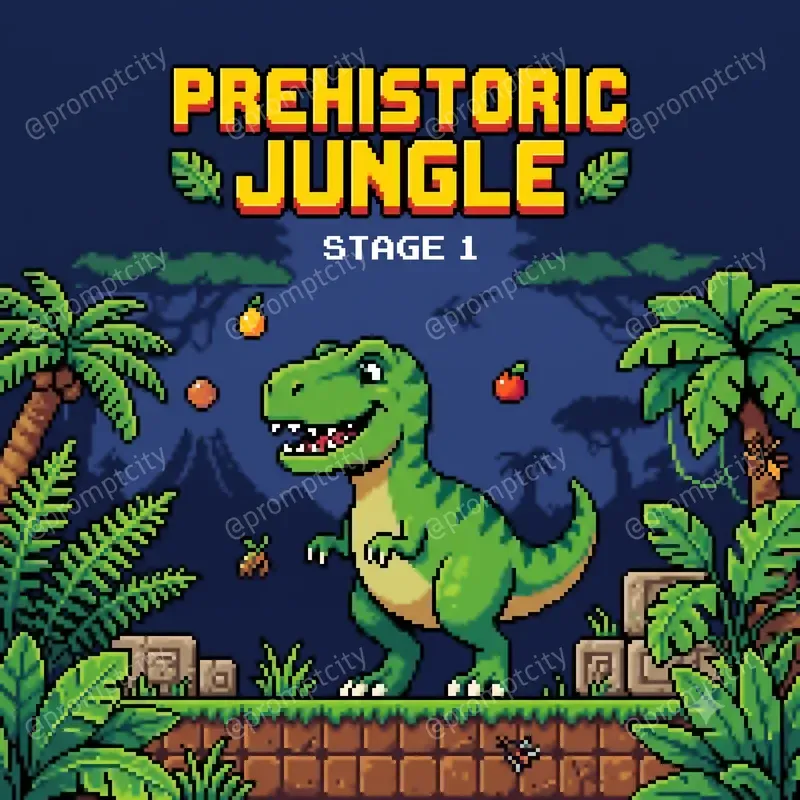 8 Bit Illustrative Sprite Art