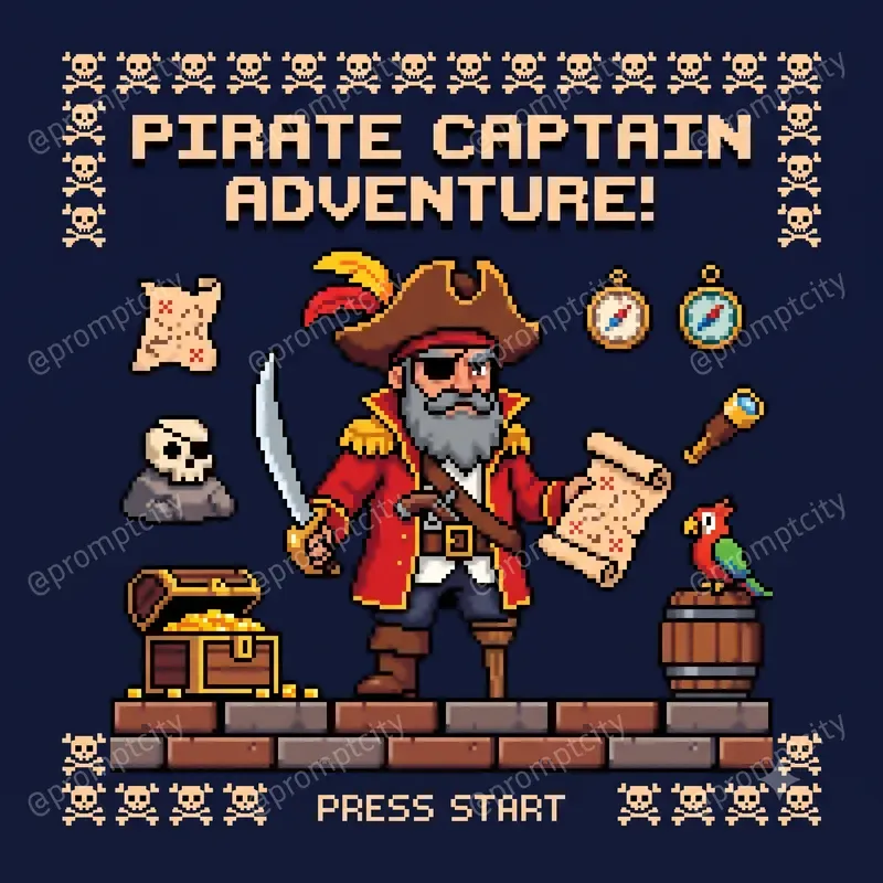 8 Bit Illustrative Sprite Art